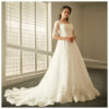 Tailed wedding gown